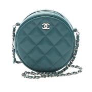 Chanel Vintage Pre-owned Laeder chanel-vskor Green, Dam