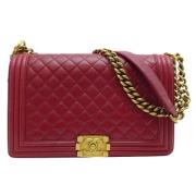 Chanel Vintage Pre-owned Laeder chanel-vskor Red, Dam