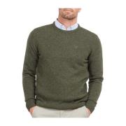 Barbour Essential Tisbury Crew Sweater Green, Herr