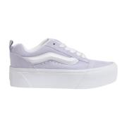 Vans Lila Läder Sneakers med Gummisula Purple, Dam