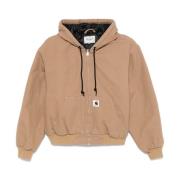 Carhartt Wip Ekologisk Bomull Beige Kappa Huva Beige, Dam