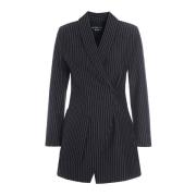 Bitte Kai Rand Nålstreckad Jersey Blazer Jacka Svart Black, Dam