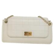 Chanel Vintage Pre-owned Laeder chanel-vskor White, Dam