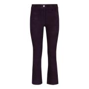 Arma Mörklila Stretchmocka Leggings Purple, Dam