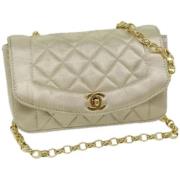 Chanel Vintage Pre-owned Silke chanel-vskor Beige, Dam