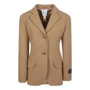 Patou Beige Bälte Oversize Jacka Beige, Dam