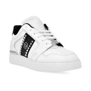 Philipp Plein Stiliga Sneakers i Lila White, Dam