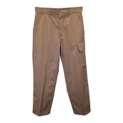 Valentino Garavani Brun Wide-Leg Flap Pocket Byxor Brown, Herr