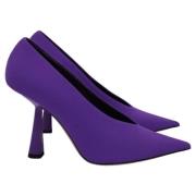 Jimmy Choo Pre-owned Pre-owned Tyg klackskor Purple, Dam