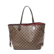 Louis Vuitton Vintage Pre-owned Belagd canvas axelremsvskor Brown, Dam