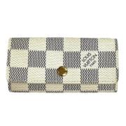 Louis Vuitton Vintage Pre-owned Canvas nyckelhllare Beige, Dam