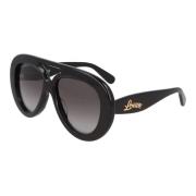 Loewe Stiliga solglasögon med acetatram Black, Unisex