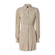 PINKO Elegant Klänning för Kvinnor Beige, Dam