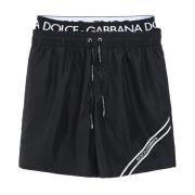 Dolce & Gabbana Modernt Svart Polyester Badkläder för Män Black, Herr