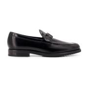 Tod's Svarta Loaferskor med Sydda Profiler Black, Herr