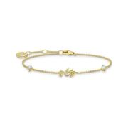 THOMAS SABO Damarmband 925 Sterling Silver Sjöhäst Guld A2061-414-14-L...