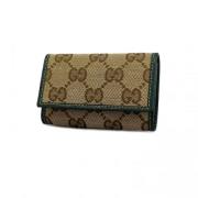 Gucci Vintage Pre-owned Canvas nyckelhllare Brown, Dam