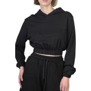 Hinnominate Stilren Cropped Hoodie Black, Dam