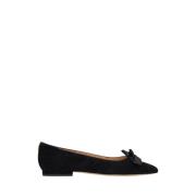 Ralph Lauren Flata Ballerinaskor Black, Dam