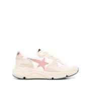 Golden Goose Vita Mocka Stjärn Patch Sneakers Pink, Dam