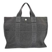 Hermès Vintage Pre-owned Canvas totevskor Gray, Dam