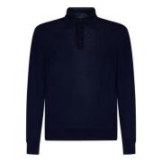 Kiton Snygg Navyblå Sweatshirt för Män Blue, Herr