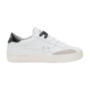 Sun68 Lädersneakers för Kvinnor White, Dam