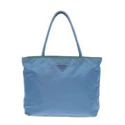 Prada Vintage Pre-owned Tyg prada-vskor Blue, Dam