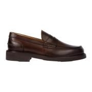 Exton Brun Läder Herr Loafers Brown, Herr