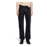 Y/Project Svart Asymmetrisk Midje Jeans Black, Herr