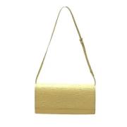 Louis Vuitton Vintage Pre-owned Laeder axelremsvskor Beige, Dam