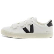 Veja Recife Velcro Läder Sneaker Vit Svart White, Dam