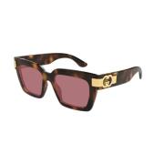 Gucci Violet Havana Solglasögon Brown, Unisex