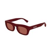 Gucci Burgundy Brown Solglasögon Gg1777S 002 Red, Unisex