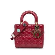 Dior Vintage Pre-owned Laeder handvskor Red, Dam