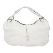 Celine Vintage Pre-owned Laeder handvskor White, Dam