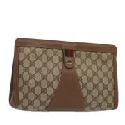 Gucci Vintage Pre-owned Laeder kuvertvskor Brown, Dam