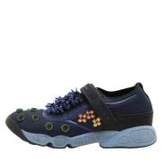 Dior Vintage Pre-owned Tyg sneakers Blue, Dam