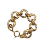 Chanel Vintage Pre-owned Metall armband Yellow, Dam