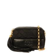 Chanel Vintage Pre-owned Tyg chanel-vskor Black, Dam