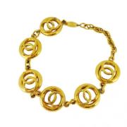 Chanel Vintage Pre-owned Metall chanel-smycken Yellow, Dam