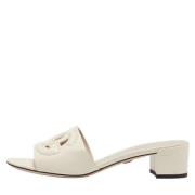 Dolce & Gabbana Pre-owned Pre-owned Laeder sandaler White, Dam