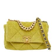 Chanel Vintage Pre-owned Tyg chanel-vskor Green, Dam