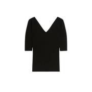 Max Mara Weekend Ocean Stickad Tröja Black, Dam