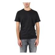 Dondup Jersey T-shirt med broderad baksida Black, Herr