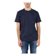 Dondup Jersey T-shirt med metall D Blue, Herr