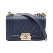 Chanel Vintage Pre-owned Laeder chanel-vskor Blue, Dam