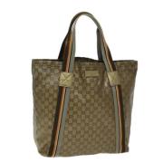 Gucci Vintage Pre-owned Canvas gucci-vskor Brown, Dam