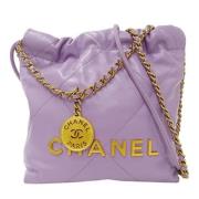 Chanel Vintage Pre-owned Laeder chanel-vskor Purple, Dam