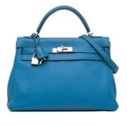 Hermès Vintage Pre-owned Laeder handvskor Blue, Dam